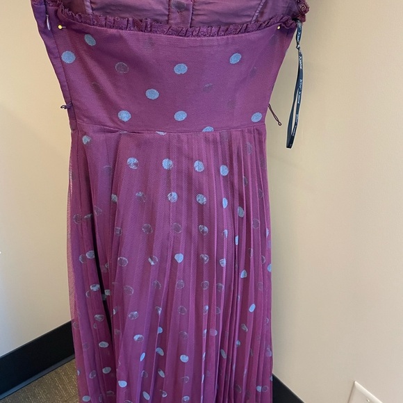 Vintage w tags Betsy Johnson Strapless sweetheart neckline velvet Dress Size XS - Picture 4 of 6